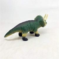 Dinossauro Triceratops De Borracha 37 Cm Verde - 2