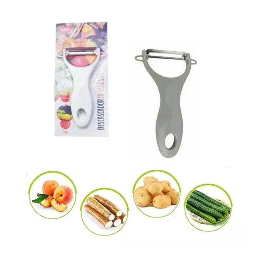 Kit 2 Descascador E Fatiador Legumes, Vegetais E Frutas Com Lâminas Em Aço Inox - 9