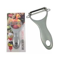 Kit 2 Descascador E Fatiador Legumes, Vegetais E Frutas Com Lâminas Em Aço Inox - 10