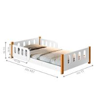 Mini Cama Com Colchão Cercadinho Maia Branco - 2