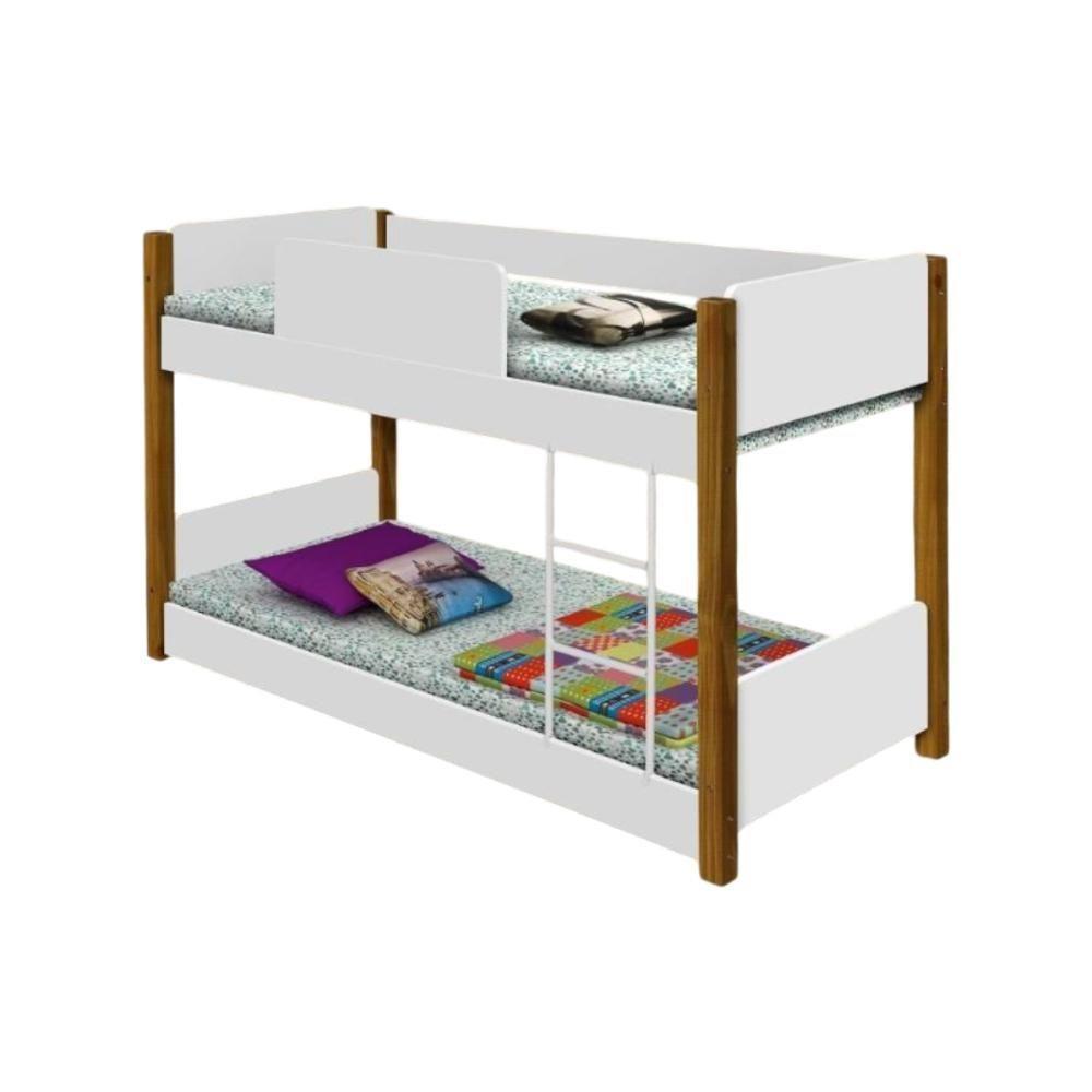 Beliche Montessoriana Com Colchão Melissa Branco E Mel - 3