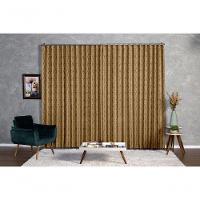 Cortina Jacquard 2,80x2,30 Para Trilho Suíço cinza - 2