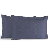 Kit Portas Travesseiros Silver Percal 180 Fios 50cm X 70cm 2 Peças - Topazio - 1