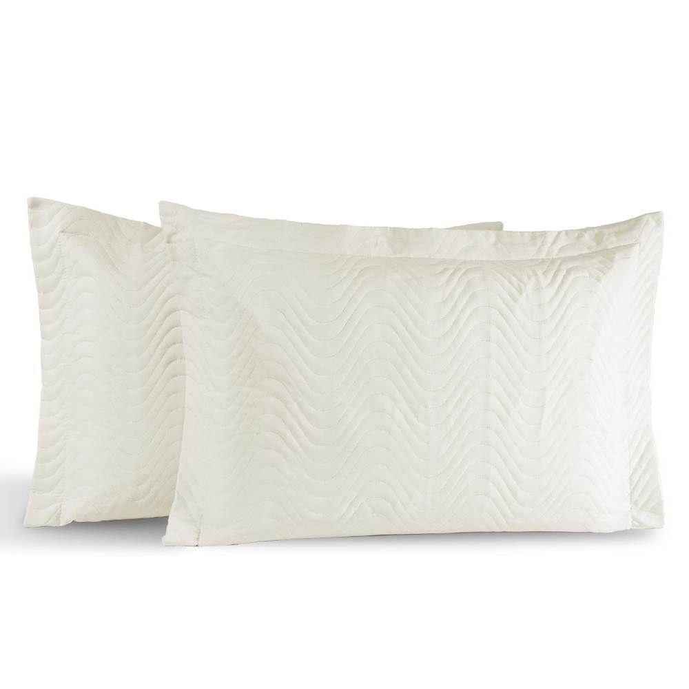 Kit Portas Travesseiros Gold Percal 200 Fios Algodão 50cm X 70cm 2 Peças - Palha - 1