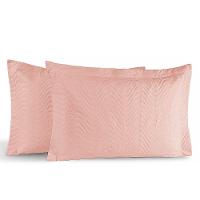 Kit Portas Travesseiros Gold Percal 200 Fios Algodão 50cm X 70cm 2 Peças - Rose - 1