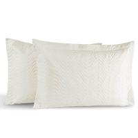 Kit Portas Travesseiros Silver Percal 180 Fios 50cm X 70cm 2 Peças - Palha - 1