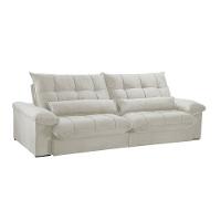 Sofá Liz 02 Módulos De 120cm Br 25cm Meu Sofá Online A302 Linho Branco - 3