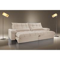 Sofá Liz 02 Módulos De 120cm Br 25cm Meu Sofá Online A294 Linho Creme - 2