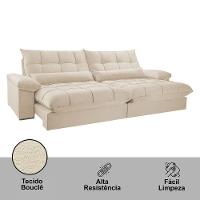 Sofá Liz 02 Módulos De 120cm Br 25cm Meu Sofá Online A294 Linho Creme - 6