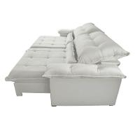 Sofá Vega 02 Módulos De 80cm Br 25cm Meu Sofá Online A302 Linho Branco