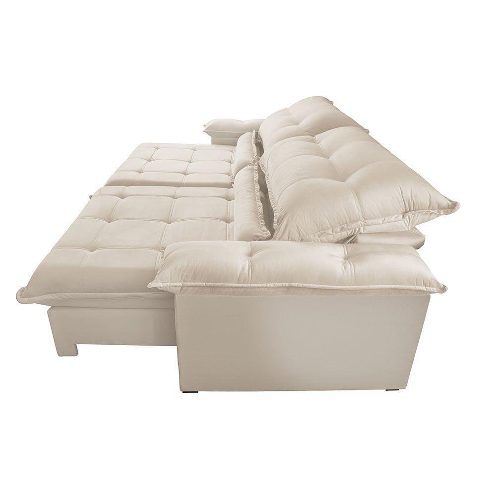 Sofá Vega 02 Módulos De 80cm Br 25cm Meu Sofá Online A294 Linho Creme - 5