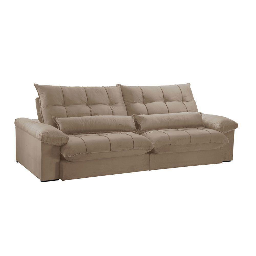 Sofá Liz 02 Módulos De 120cm Br 25cm Meu Sofá Online A226 Linho Bege - 2