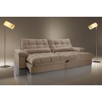 Sofá Liz 02 Módulos De 120cm Br 25cm Meu Sofá Online A226 Linho Bege - 1