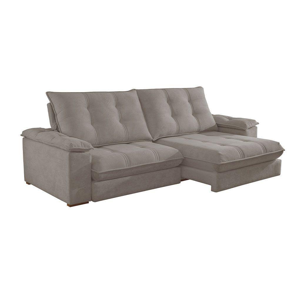 Sofá Dublin 02 Módulos De 120cm Br25cm Meu Sofá Online B002 Veludo Capuccino - 3