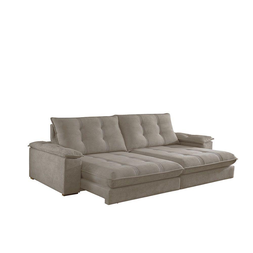 Sofá Dublin 02 Módulos De 120cm Br25cm Meu Sofá Online B002 Veludo Capuccino - 4