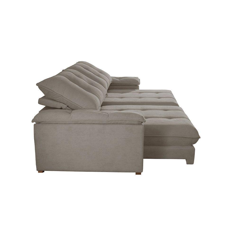 Sofá Dublin 02 Módulos De 120cm Br25cm Meu Sofá Online B002 Veludo Capuccino - 5