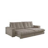 Sofá Dublin 02 Módulos De 120cm Br25cm Meu Sofá Online B002 Veludo Capuccino