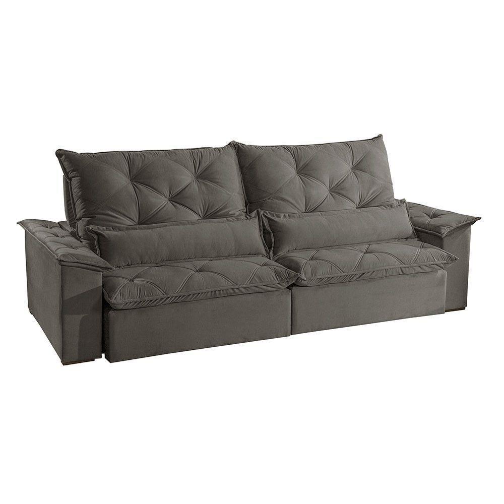 Sofá Melt 02 Módulos 80cm Br 25cm Meu Sofá Online A231 Linho Cinza Escuro - 3