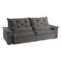 Sofá Melt 02 Módulos 80cm Br 25cm Meu Sofá Online A231 Linho Cinza Escuro - 3