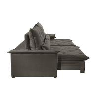 Sofá Melt 02 Módulos 80cm Br 25cm Meu Sofá Online A231 Linho Cinza Escuro - 5