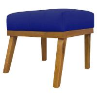 Kit 2 Puffs Decorativos Firenze Retangular - Azul-royal Corino - 6