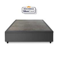 Conjunto Box Baú Casal Hellen Colchão Yaris Pillow Top Cinza - 3