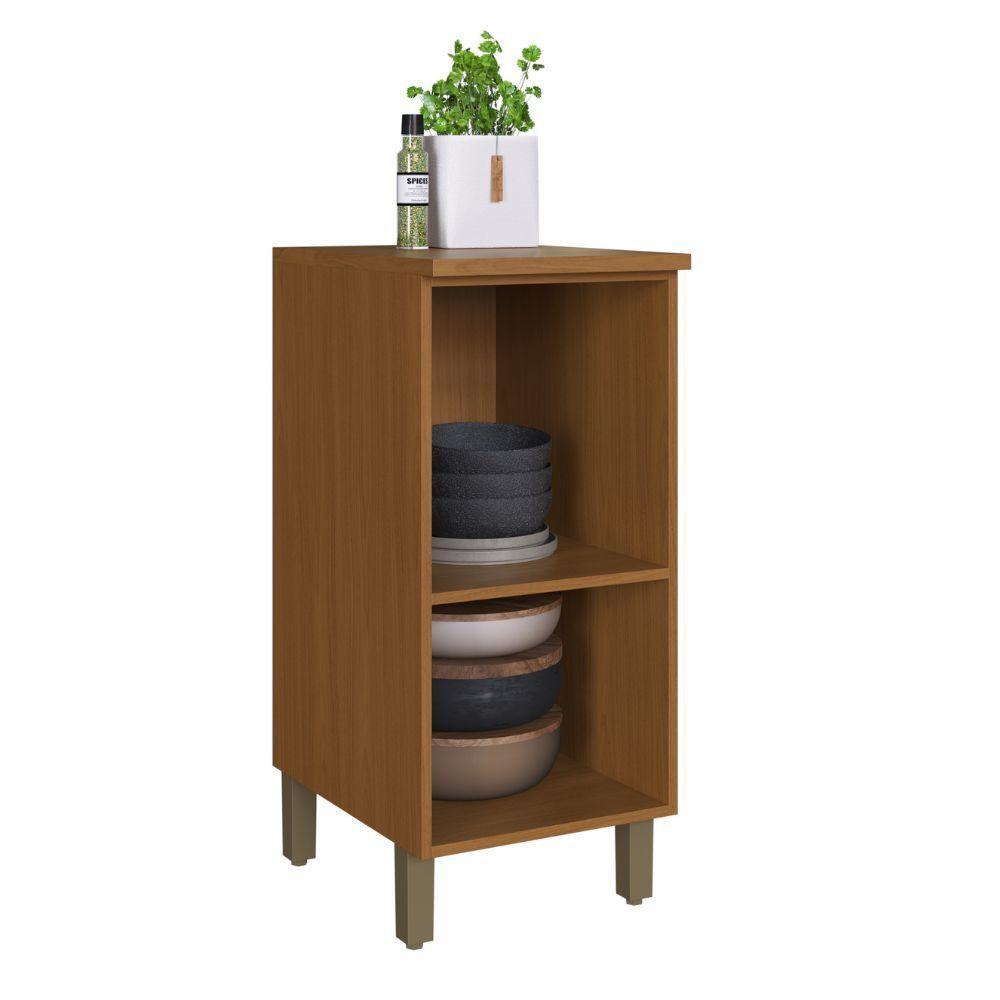 Balcão Indekes Imperial 1 Porta 40cm C/ Tampo Freijo/camurça - 2