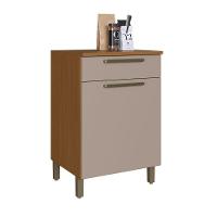 Balcão Indekes Imperial 1 Porta 1 Gaveta C/ Tampo Freijo/camurça - 1