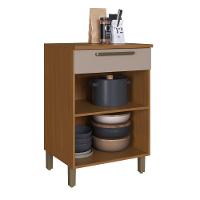 Balcão Indekes Imperial 1 Porta 1 Gaveta C/ Tampo Freijo/camurça - 2