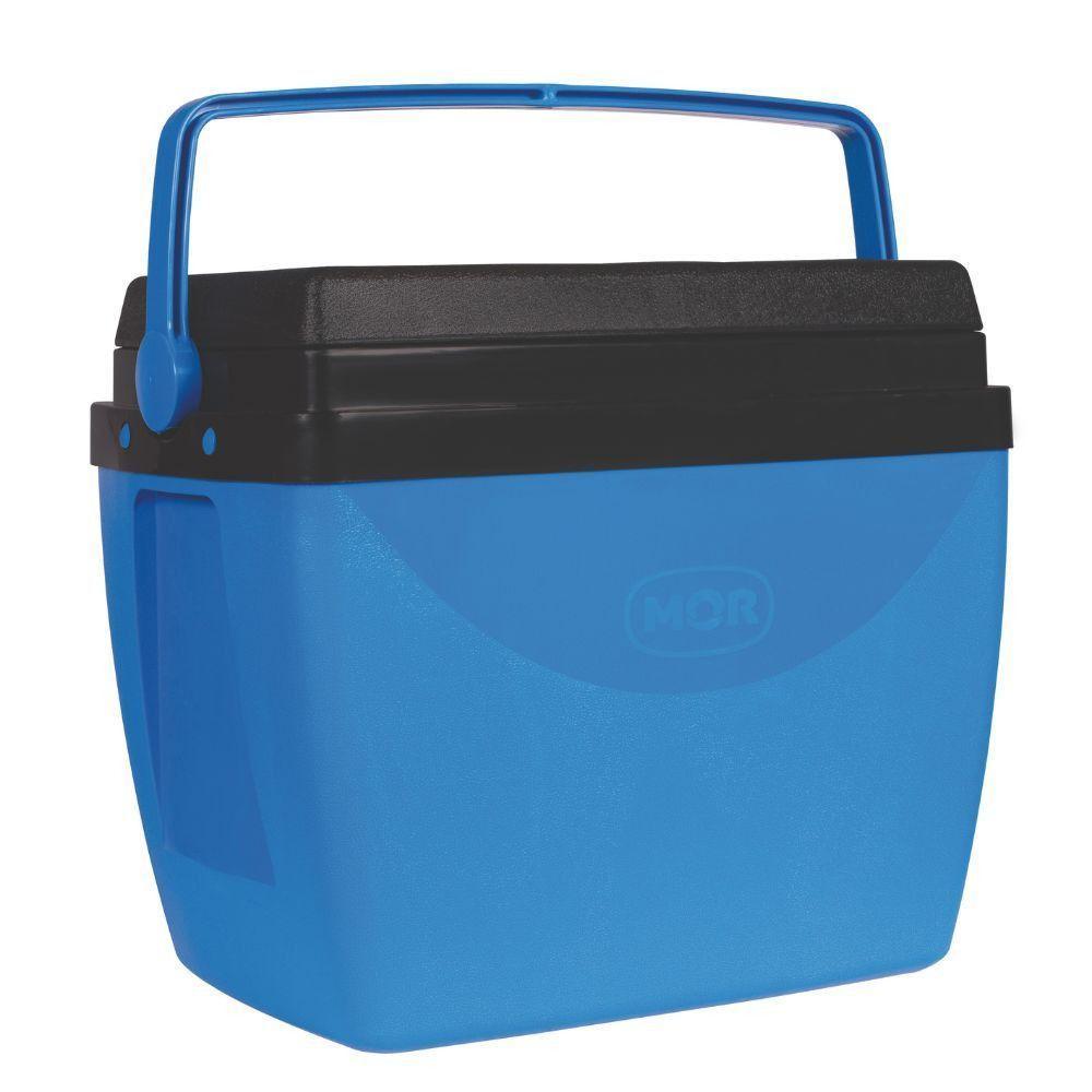 Caixa Térmica Mor 34 Litros Azul Com Preto - 1