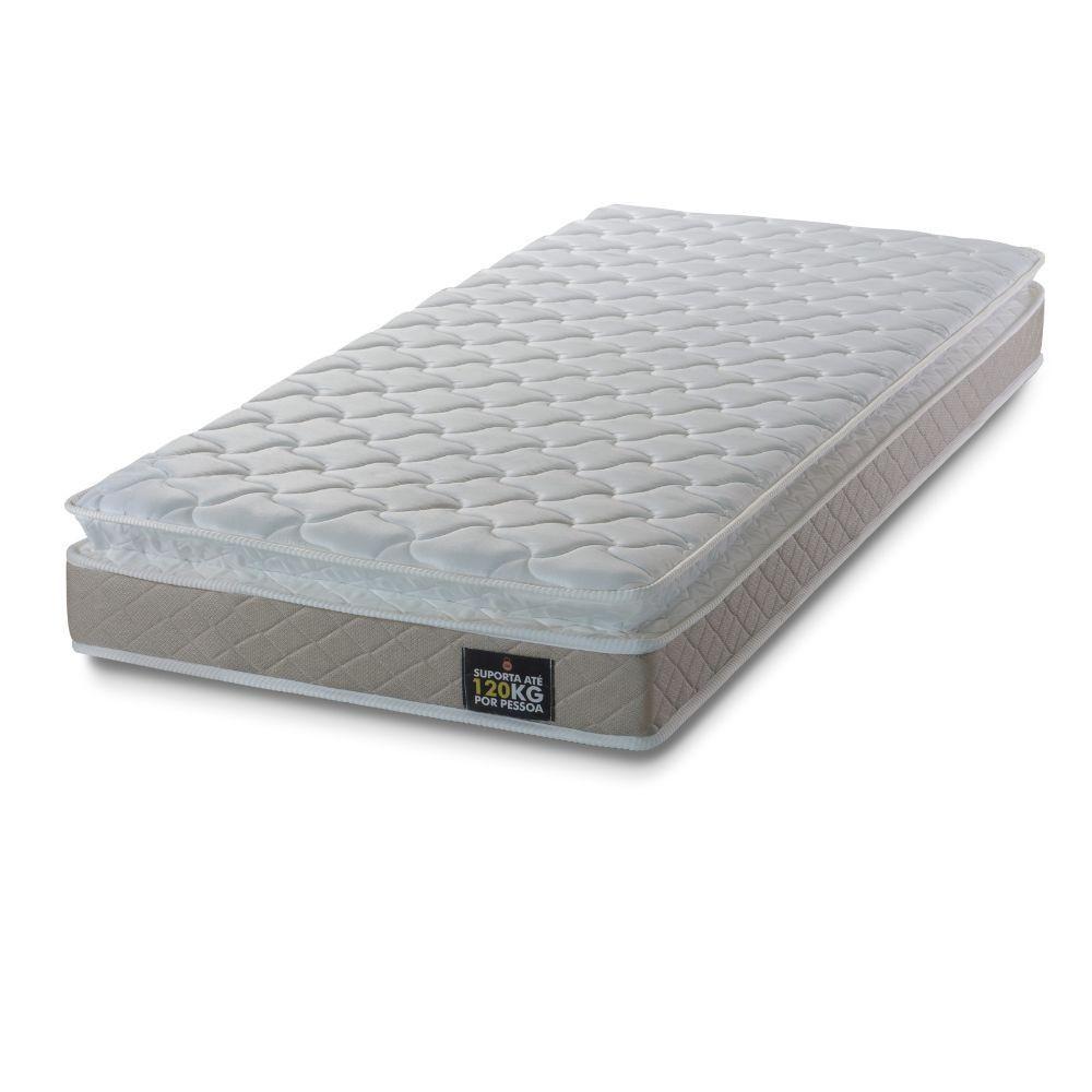 Cama Box Baú Solteiro Hellen Espuma Premium D33 Pillow Top Bege - 4