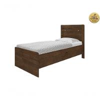 Cama Solteiro Baú Larissa Malbec Com Colchão - 3