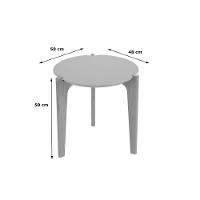 Mesa Lateral Caribe 0,50 Verde Floresta Freijó - 3