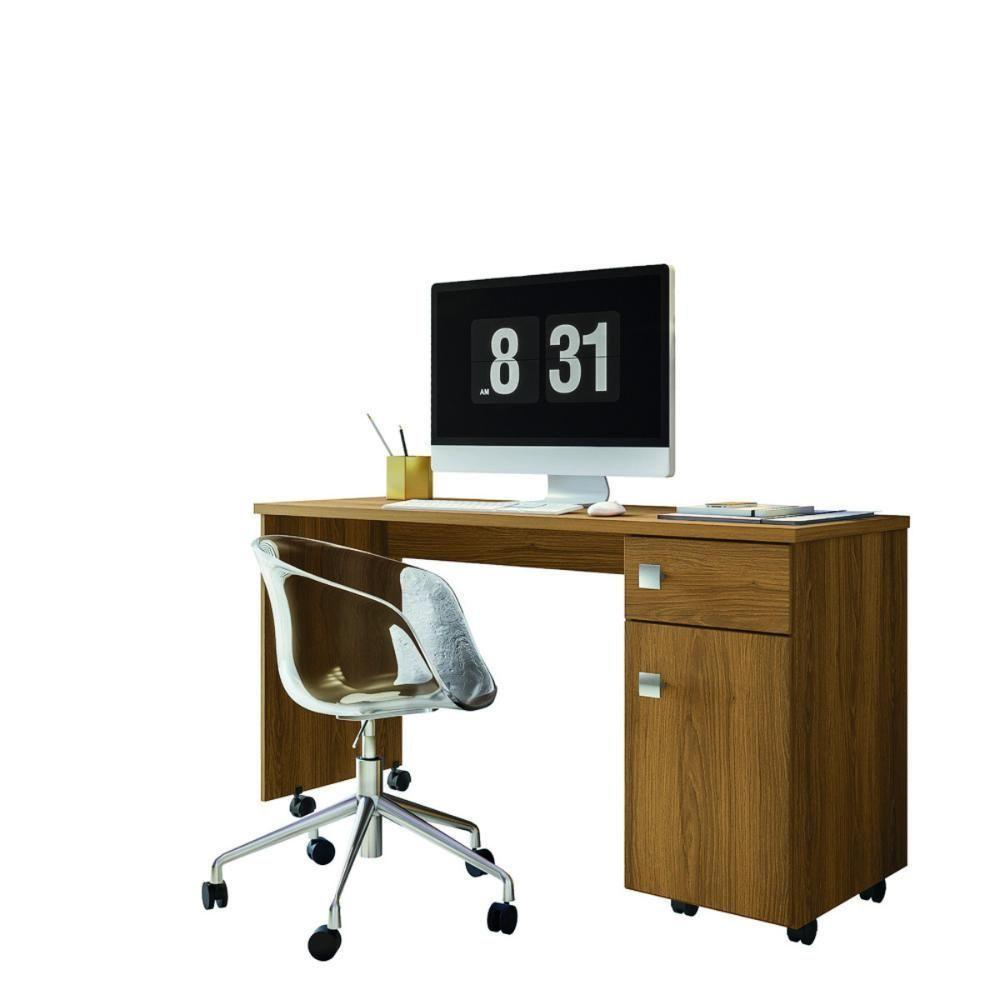 Escrivaninha Office Malta Com 1 Porta E 1 Gaveta Freijo Lukaliam - 2