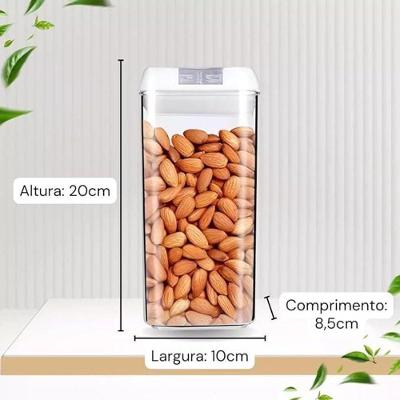 Kit 3 Potes Herméticos Multiuso 1200ml