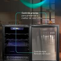 Adega de Vinhos Compressor HQ 48 Litros 16 Garrafas Preto HQ-AV16H 127V - 8