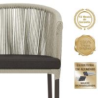 8 Cadeiras De Jantar área Noronha Marrom E9 Trama Original Rami - 6