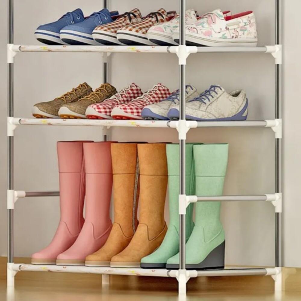 Estante Organizador Inox 5 Prateleiras Sapateira Para 15 Pares Rack Multiuso Compacto Para Lavanderia Banheiro - 3