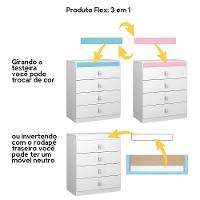 Cômoda Infantil Satriani Flex 3 Cores Em 1 - 3