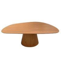 Mesa De Jantar Cone Oval Orgânica 160x90 Cm Freijó - 1