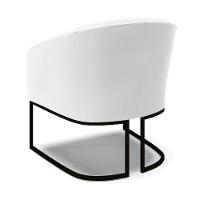 Cadeira Sala De Jantar Industrial Preto Kit 2 Stella Sintético D03 - D\'rossi Cor Branco - 2