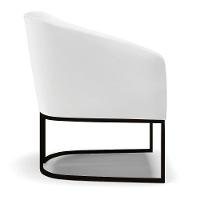 Cadeira Sala De Jantar Industrial Preto Kit 2 Stella Sintético D03 - D\'rossi Cor Branco