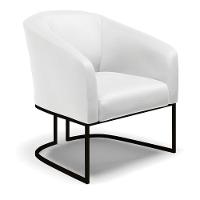 Cadeira Sala De Jantar Industrial Preto Kit 2 Stella Sintético D03 - D\'rossi Cor Branco - 5