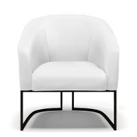 Cadeira Sala De Jantar Industrial Preto Kit 2 Stella Sintético D03 - D\'rossi Cor Branco - 6