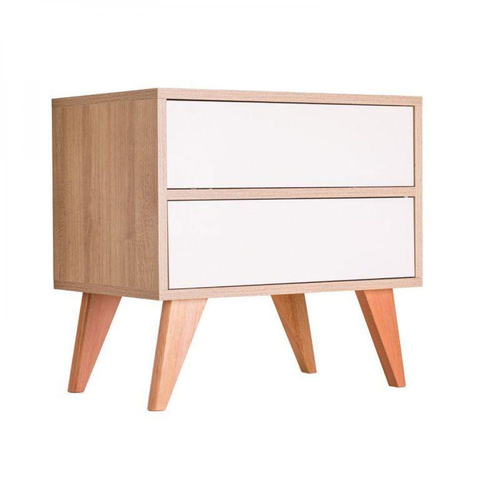 Sapateira Retrô Vicenza Carvalho E Branco 60 X 40cm - 1