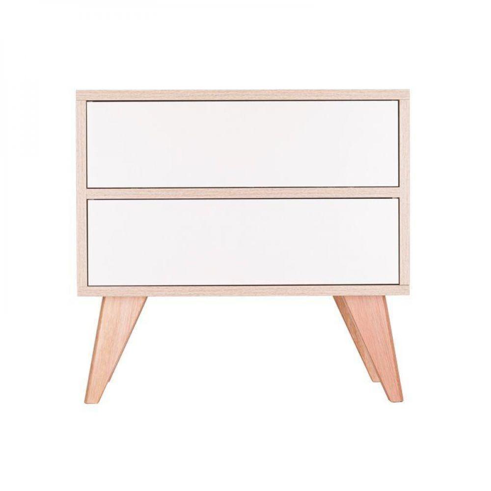 Sapateira Retrô Vicenza Carvalho E Branco 60 X 40cm - 2