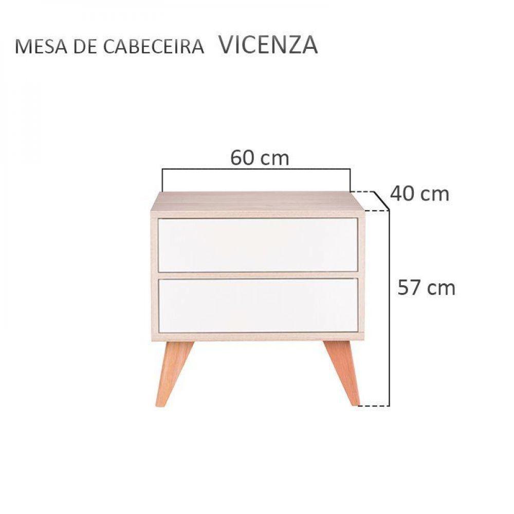 Sapateira Retrô Vicenza Carvalho E Branco 60 X 40cm - 5
