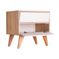 Sapateira Retrô Vicenza Carvalho E Branco 60 X 40cm - 3