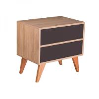 Sapateira Retrô Vicenza Carvalho E Grafite 60 X 40cm - 5