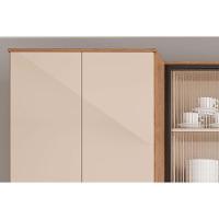 Kit Cozinha Modulada 5 Peças Alpha 2 Aéreos + 1 Balcão + 1 Paneleiro + 1 Torre Quente C5p104 Freijó Off White - 5